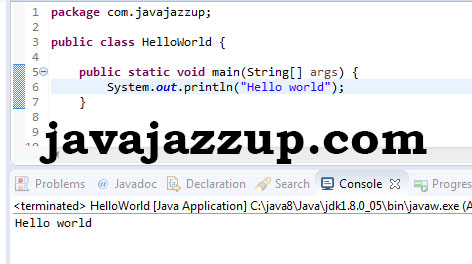 Hello World Java Program