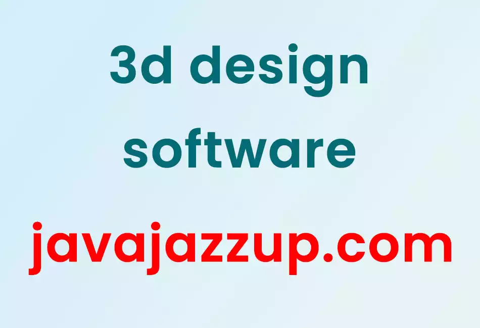 3d design software