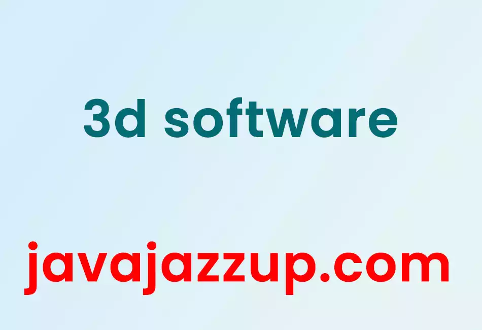 3d software